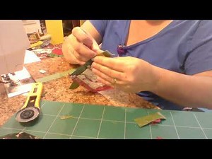 Warm you cabin mug rug tutorial