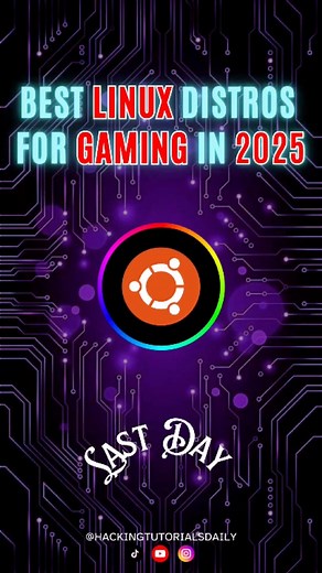 6.1K views · 56 reactions | Last Part : 5 Best Linux Gaming Distros for 2025Why Choose Ubuntu for Gaming? | Hacking Tutorials Daily | Facebook