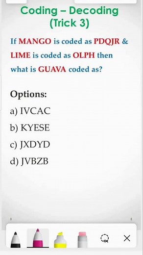Trick 3 Coding Decoding|| Reasoning Tricks || Coding Decoding #youtubeshorts #reasoning #ytshorts