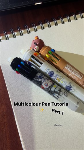 EchoX on Instagram: "Read description for tutorial 👇🏼 Main Tips for Multicolour Pen Drawing 1. Use light pen pressure – don’t press too hard. 2. Draw cross-hatching with lines close together. 3.Hold the pen slightly lifted for smooth lines and light pressure. 4. Clean the pen tip to avoid excess ink flow. 5. Use medium-textured paper (I used Finenolo 160gsm). ✨ Like and comment if you want Part 2! multicolour pen drawing, 10 color pen tutorial, pen drawing tips, cross-hatching techniques, ligh