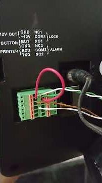 Essl, MB160, Biometric Diagram Installation With EM Lock and Exit Button.,Call More Info.@8404838235