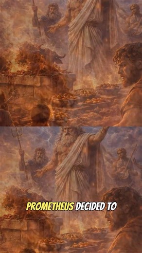 Prometheus' Clever Trick Outsmarting Zeus! #greekmythology