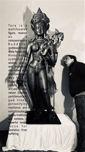Rubin Shakya on Instagram: "Tara is a multifaceted figure, revered as a compassionate Buddhist goddess (Green/White forms) and Hindu deity, symbolizing wisdom, action, and protection, also known as a star/savioress; she’s found in Nepali/Tibetan culture (NGOs, art) and linked to nature (Serbian park/mountain, gum tree), personifying resilience and enlightenment across traditions and contexts, a powerful female force for liberation from suffering."