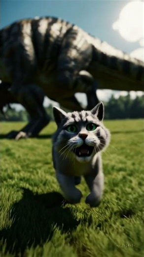 Failed Cat Run 🐱💨 #aishorts