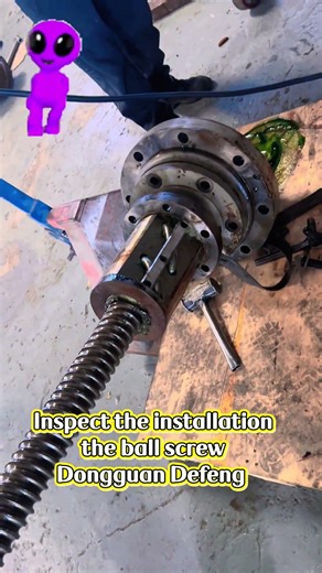 Install ball screw , disassemble ball screw , inspect ball screw , injection molding machine use