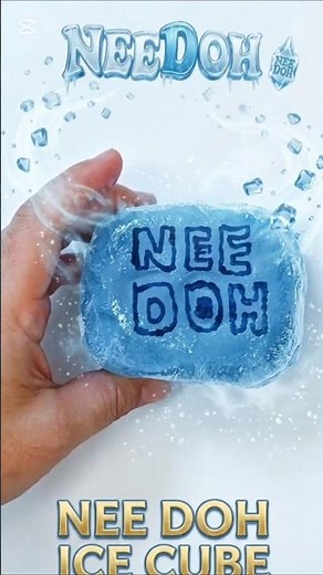 DIY Nee Doh Ice Cube Squishy! 🧊 Pack with Clay & Sponge #shorts
