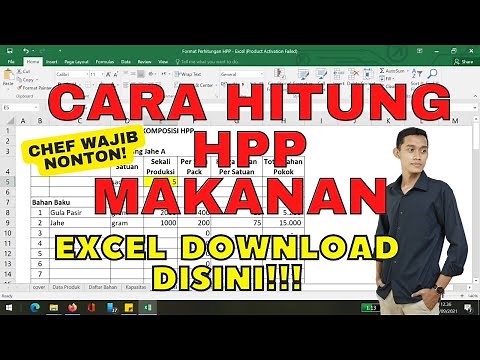 Part 1 Cara Menghitung HPP dan Menentukan Harga Jual Otomatis di Excel Mudah Dipahami