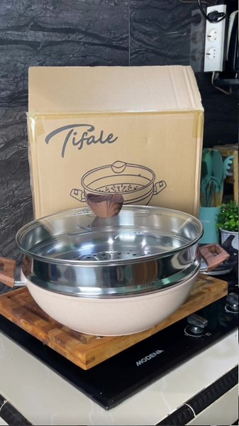 Rekomendasi Wajan Plus Kukusan Tifale 32cm