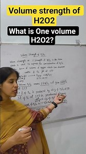 Volume strength of H2O2#learningwithbschem #shorts #chemistry