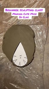 Free sculpture class anyone? Free sculpture classes for all my followers! This one is a mouse. #ceramics #freeclasses | Back Yard Art SD using ceramic sculpture template hand building