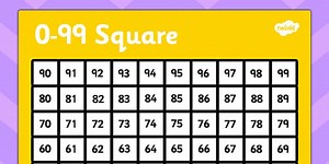 0-99 Number Square