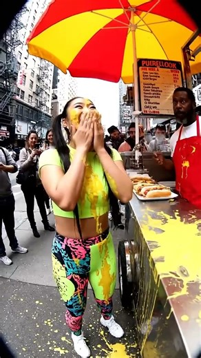 Hot Dog Vendor Video Goes VIRAL! - Mustard Explosion!
