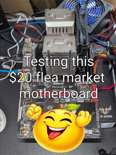 $20 flea market motherboard bundle — complete mobo deal