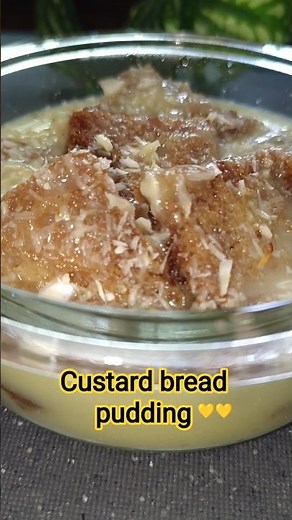 custard bread pudding recipe #youtubeshorts #food