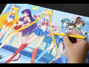 Draw Sailor Moon 👯‍♀ Step By Step Drawing For Kids 🖌
