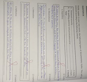 Briefly explain in your own words, the following types of docum... | Filo