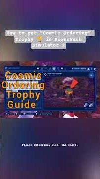Cosmic Ordering #Trophy #Guide 🏆 | PowerWash Simulator 2 (PS5)