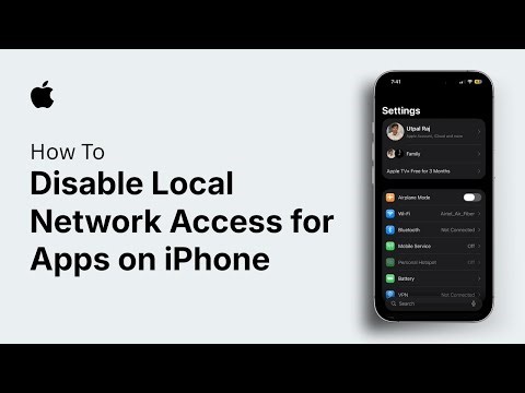 How to Disable Local Network Access for Apps on iPhone
