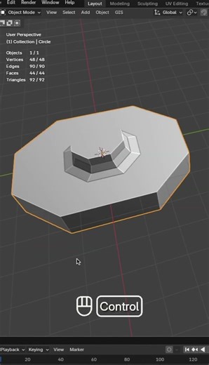 Easy way create a shape in Blender