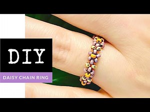 How To Make A Beaded Daisy Chain Ring