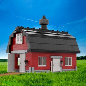 LEGO MOC-46176 Red Barn Minifigure Scale (City > Farm 2020)