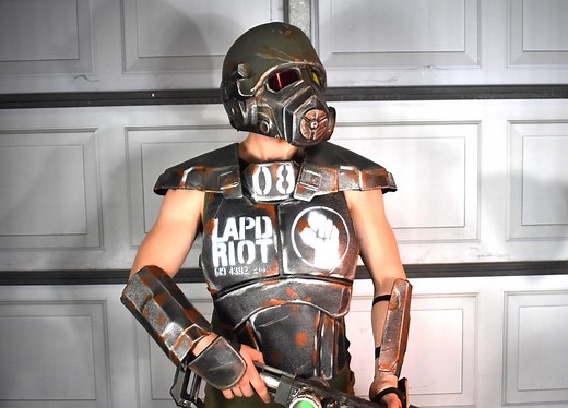 NCR Veteran Ranger Shoulder Armor (left   Right) Fallout DIY Cosplay Kit | Vacuum-formed ABS Riot Gear - Etsy