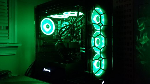 Watch Corsair Crystal 570X RGB Mid-Tower Case, 3 RGB Fans, Tempered Glass - Black - CC-9011098-WW on Amazon Live