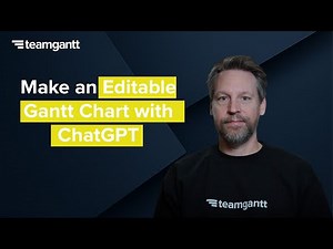 ChatGPT Gantt Chart: Build a Live, Editable Plan in TeamGantt