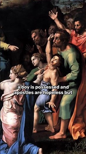 Transfiguration of Jesus by Raphael explanation #painting #art #history