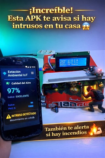 Este sistema inteligente Iot tiene ✅️Monitorio y alerta de intrusos ✅️Alerta de incendios ✅️Monitoreo ambiental ✅️se le puede agregar todo tipo de sensores 🔥 #paratiiiiiiiiiiiiiiiiiiiiiiiiiiiiiiiシ #tutorial #diy #esp32 #arduino #IoT | Free cat