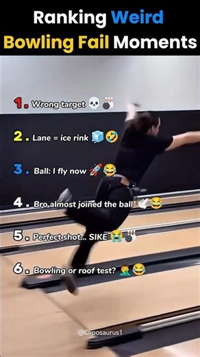 Ranking Weird Bowling Fail Moments 🎳😂