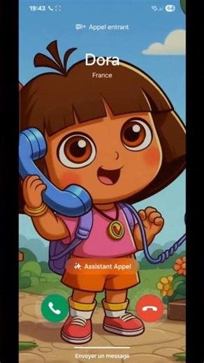 Appel Dora l’exploratrice 😊📞