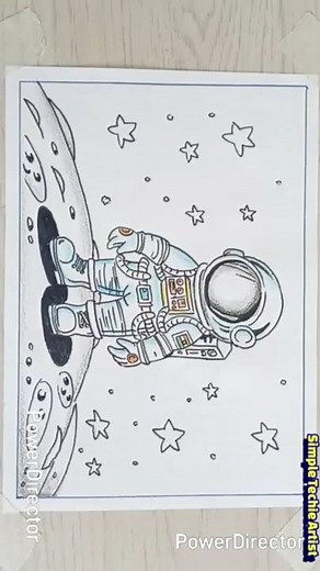 How to draw Astronaut step by step #astronautdrawing #astronaut #isro