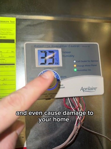 Winter humidity matters set it right.❄️