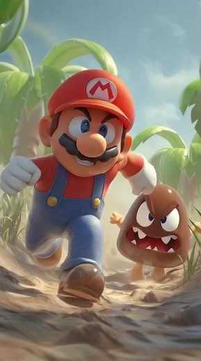 Super Mario Realista Correndo em Alta Velocidade! (AI Hyper Realistic Animation)