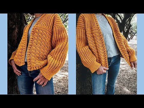 Suéter/cárdigan a crochet para mujer ¡Paso a paso!