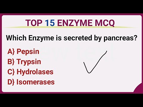 Top 15 enzyme MCQs | Enzyme mcq questions