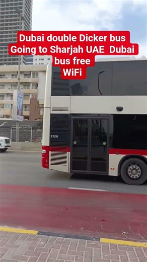 Dubai double Dicker bus #dubaidoubledeckerbus