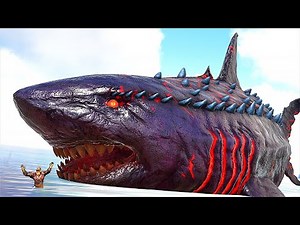 I Got Attacked By The Colossus Megalodon! I Created A Lab To Make HYBRIDS! (ARK MEGGA MODS)
