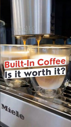 Is a built-in coffee system worth it? ☕