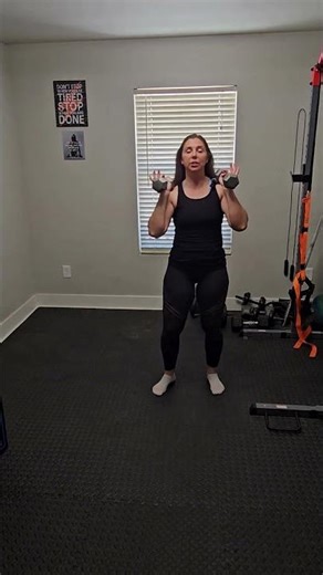 Dumbbell Squat Tutorial #beginnerworkout #fitnesstutorial