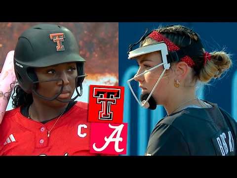 #1 Alabama vs #11 Texas Tech Women's College Softball Highlights Full Game 2026