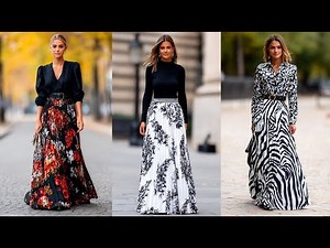 How to Wear a Maxi Skirt Stylishly | Elegant Outfit Ideas & Fall/Winter Fashion 2025-2026