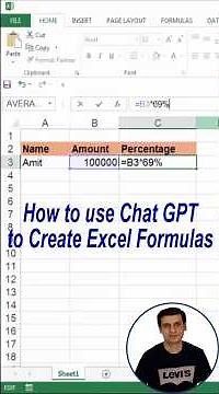 How to use Chat GPT to Create Excel Formulas | Chat GPT me excel ke formula kaise banaye