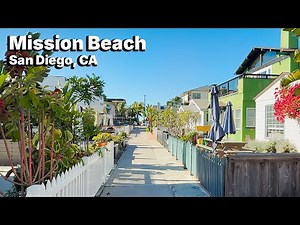 Mission Beach San Diego Walk: Funky, Fun Vibe, Cozy Cottage Courts, & Energetic Oceanfront Boardwalk