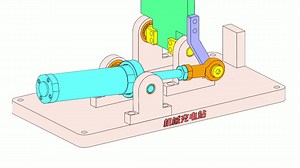 90度翻转机构原理动画