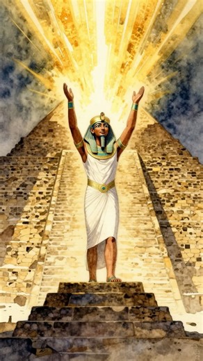 Imhotep built Egypt's first pyramid and became a literal god #history #egypt #pyramid