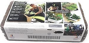 UBICON Easy to Use Compressed Coco Coir Organic Top Soil for Indoor and Outdoor; Each Brick Gets 7 Quarts, Excellent Aeration, Reduces Weed Growth, and Retains Water (1, Brick),Brown