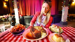 11M views · 199K reactions | I'm taking on this undefeated steak challenge at Star Rover Sound in Nashville, Tennessee! I've got one hour to try and win my $99.95 meal for free! | Katina Eats Kilos | Facebook