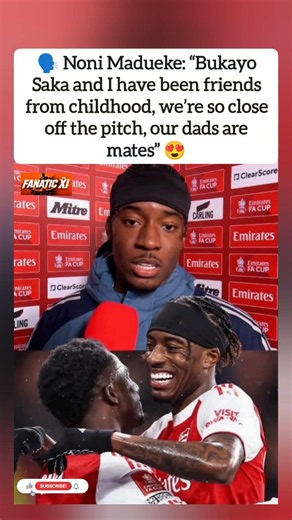 Noni Madueke: Bukayo Saka and I have been friends from childhood. 😍#shorts